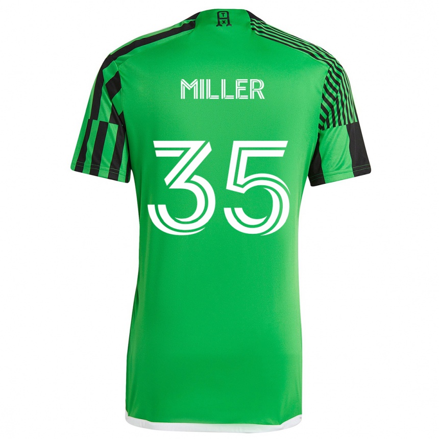 Men Football Mason Miller #35 Green Black Home Jersey 2024/25 T-Shirt Za