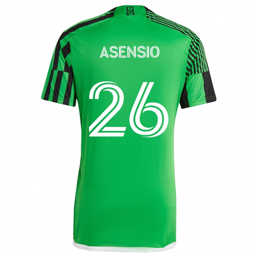 Men Football Charlie Asensio #26 Green Black Home Jersey 2024/25 T-Shirt Za