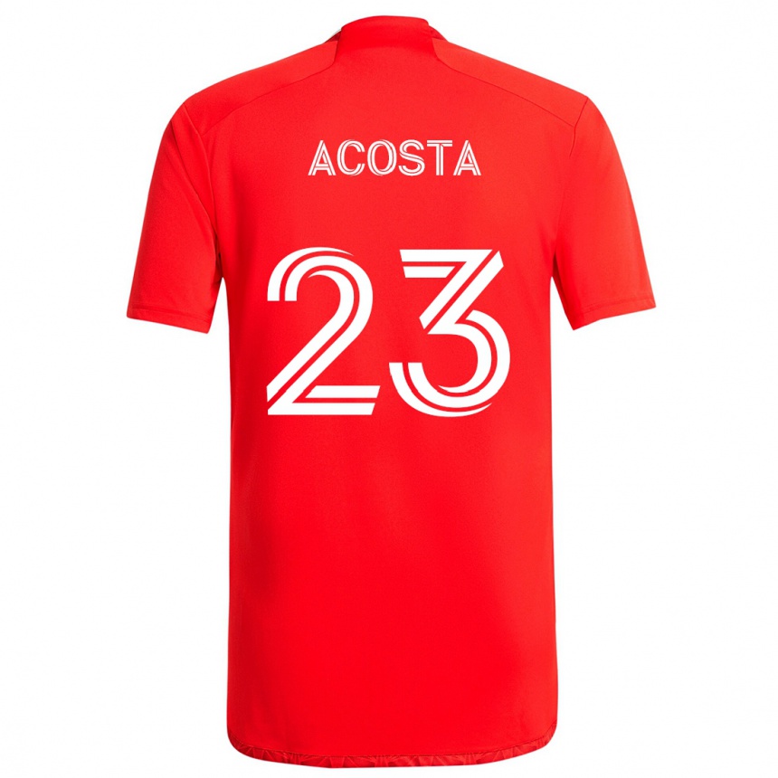 Men Football Kellyn Acosta #23 Red White Home Jersey 2024/25 T-Shirt Za