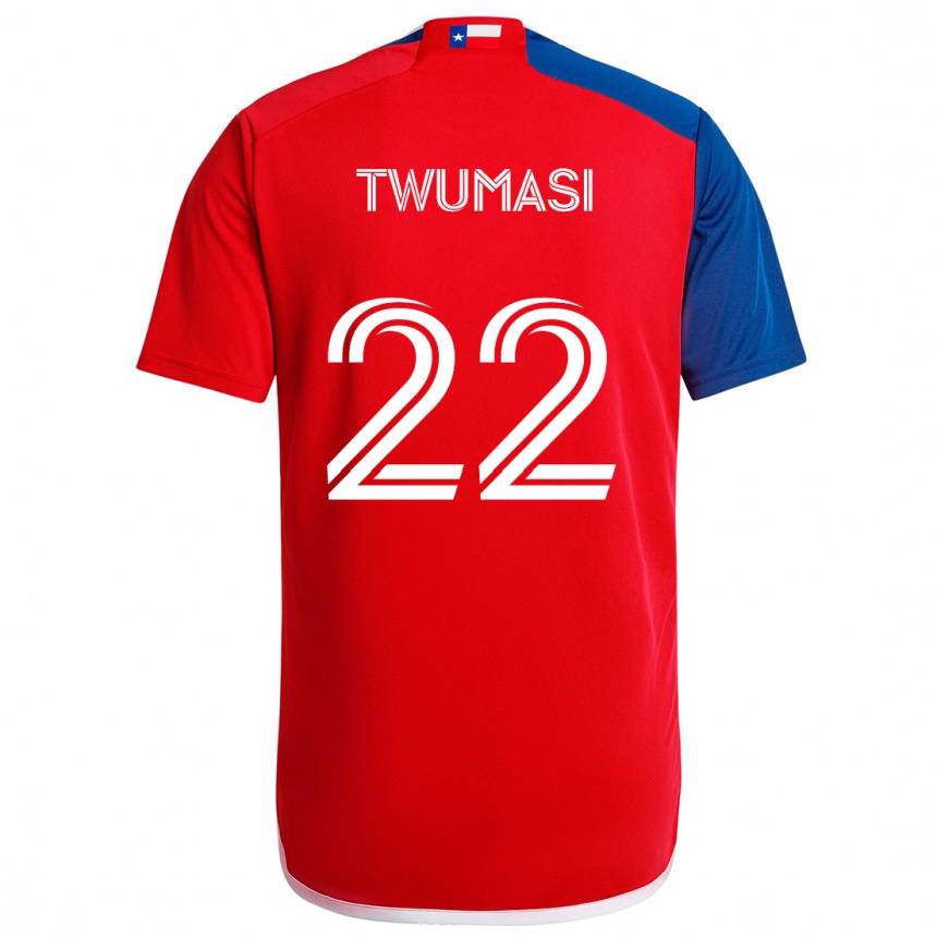 Men Football Ema Twumasi #22 Blue Red Home Jersey 2024/25 T-Shirt Za