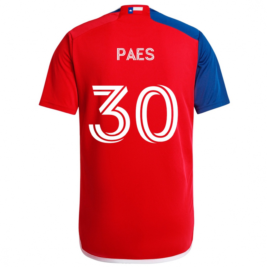 Men Football Maarten Paes #30 Blue Red Home Jersey 2024/25 T-Shirt Za