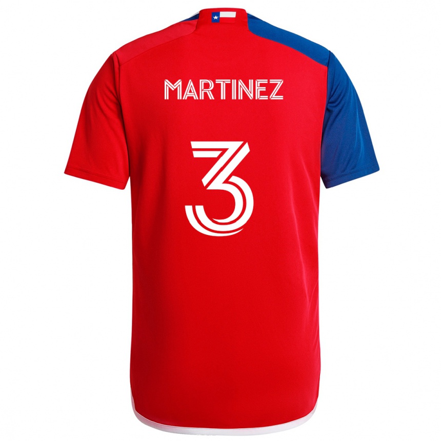 Men Football José Antonio Martínez #3 Blue Red Home Jersey 2024/25 T-Shirt Za