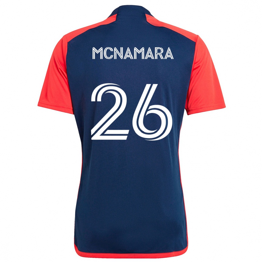 Men Football Tommy Mcnamara #26 Blue Red Home Jersey 2024/25 T-Shirt Za