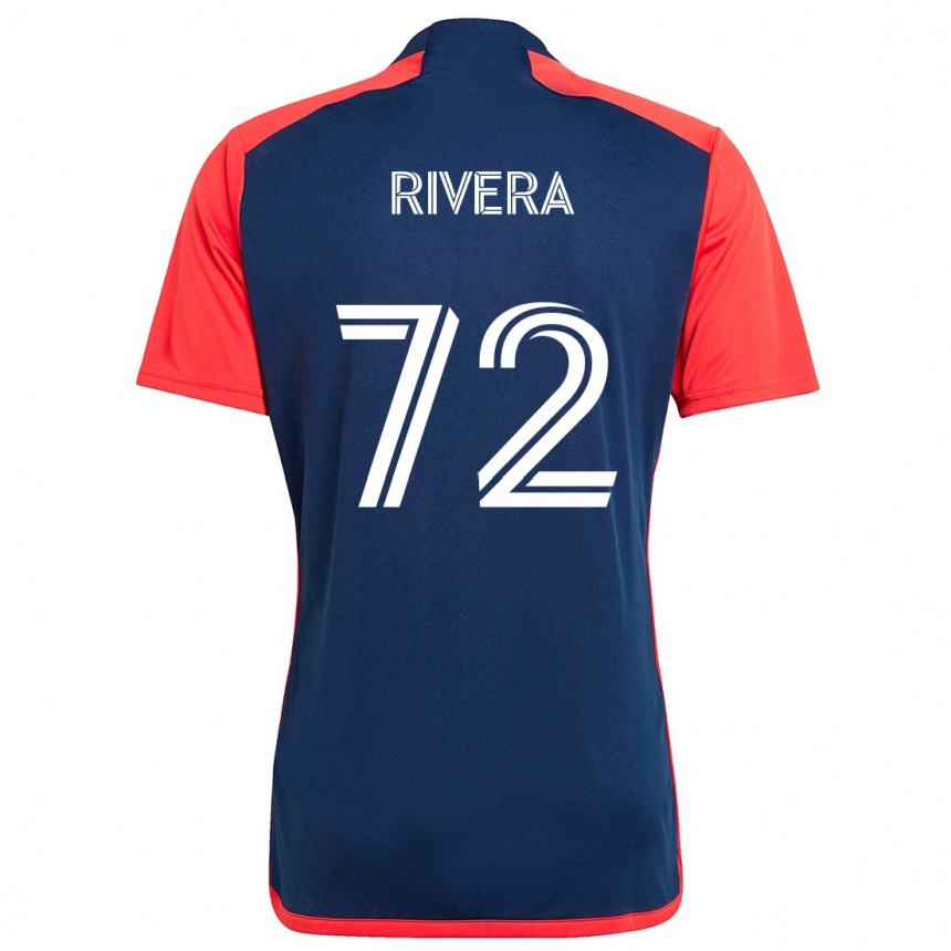 Men Football Damián Rivera #72 Blue Red Home Jersey 2024/25 T-Shirt Za