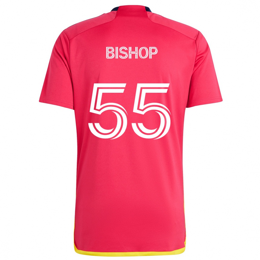 Men Football Nick Bishop #55 Red Blue Home Jersey 2024/25 T-Shirt Za