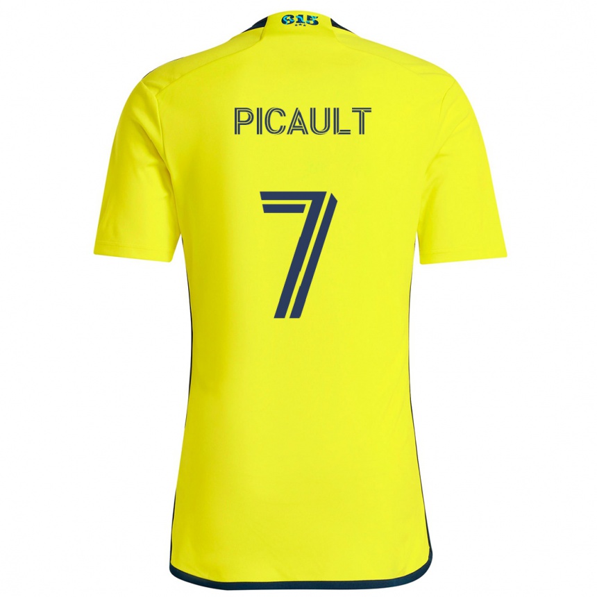 Men Football Fafà Picault #7 Yellow Blue Home Jersey 2024/25 T-Shirt Za