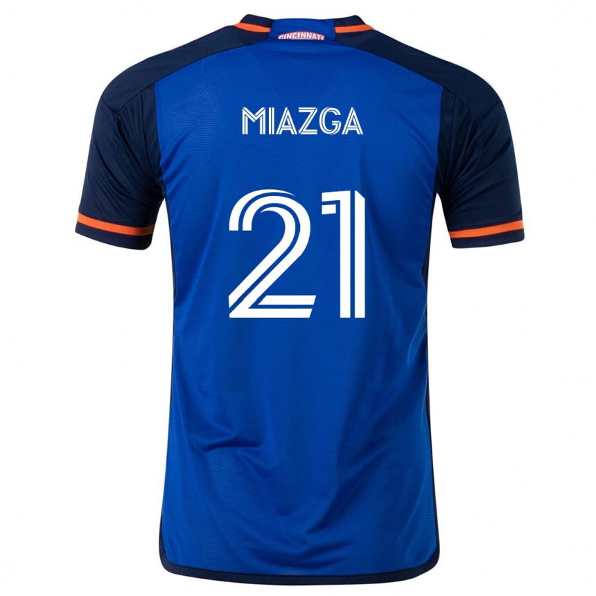 Men Football Matt Miazga #21 Blue White Home Jersey 2024/25 T-Shirt Za