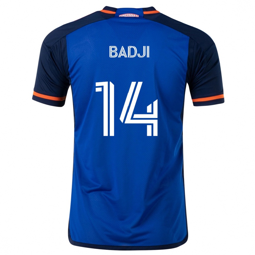 Men Football Dominique Badji #14 Blue White Home Jersey 2024/25 T-Shirt Za