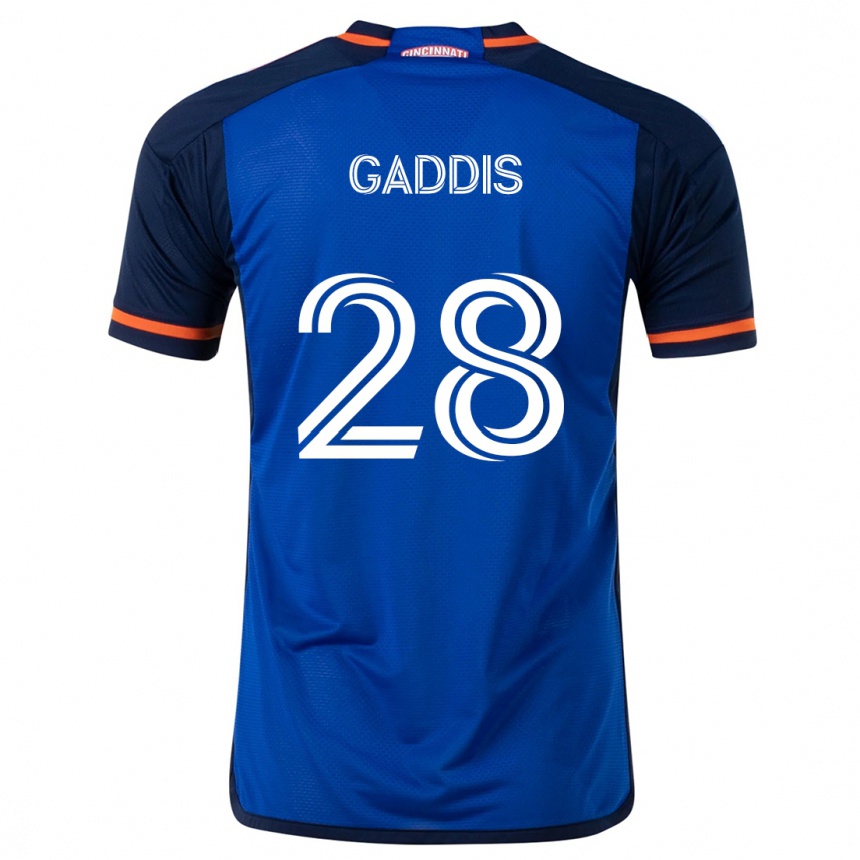 Men Football Raymon Gaddis #28 Blue White Home Jersey 2024/25 T-Shirt Za