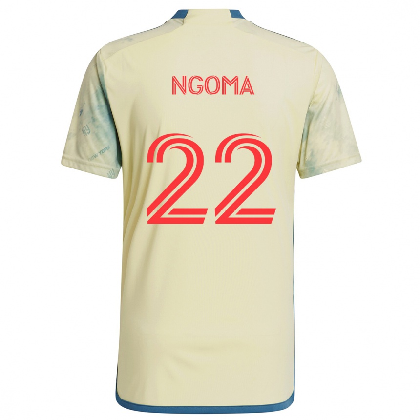 Men Football Serge Ngoma #22 Yellow Red Blue Home Jersey 2024/25 T-Shirt Za