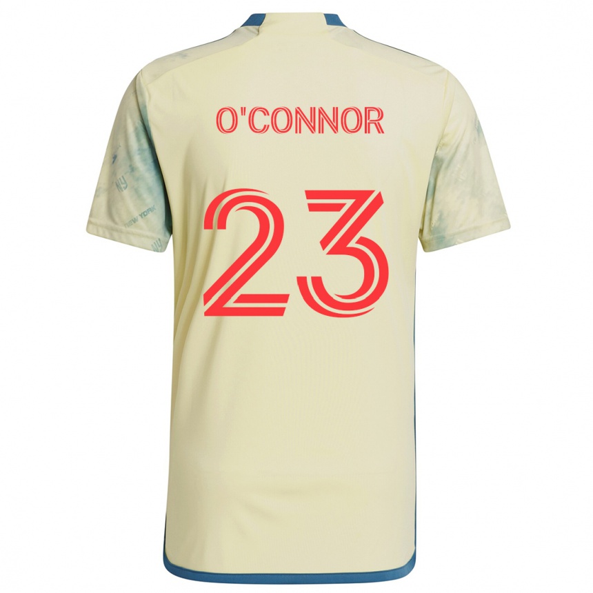 Men Football Aidan O'connor #23 Yellow Red Blue Home Jersey 2024/25 T-Shirt Za