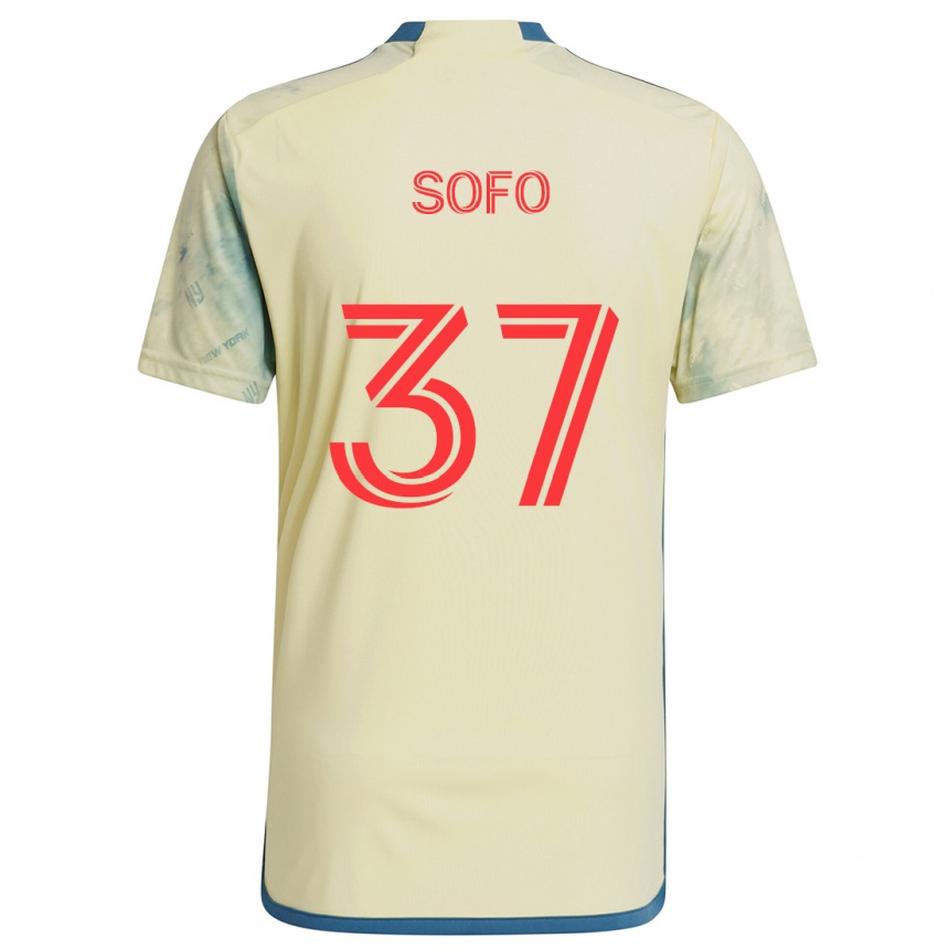 Men Football Mohammed Sofo #37 Yellow Red Blue Home Jersey 2024/25 T-Shirt Za