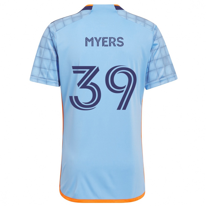 Men Football Md Myers #39 Blue Orange Home Jersey 2024/25 T-Shirt Za