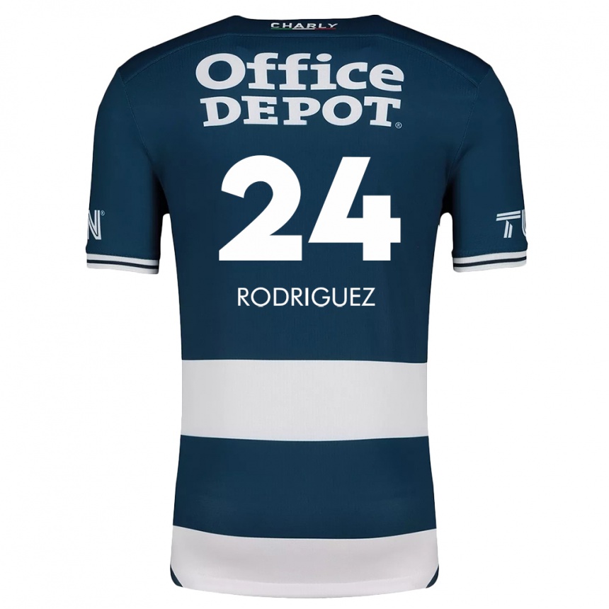 Men Football Luis Rodriguez #24 Blue White Home Jersey 2024/25 T-Shirt Za