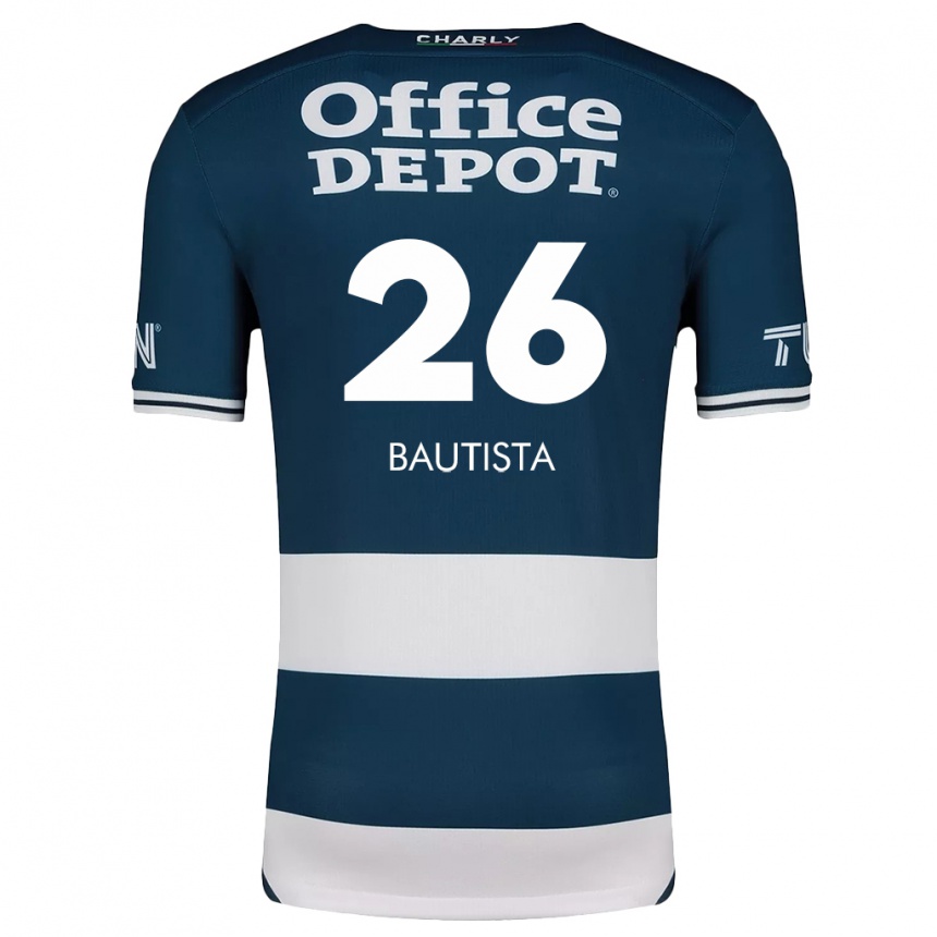 Men Football Alán Bautista #26 Blue White Home Jersey 2024/25 T-Shirt Za