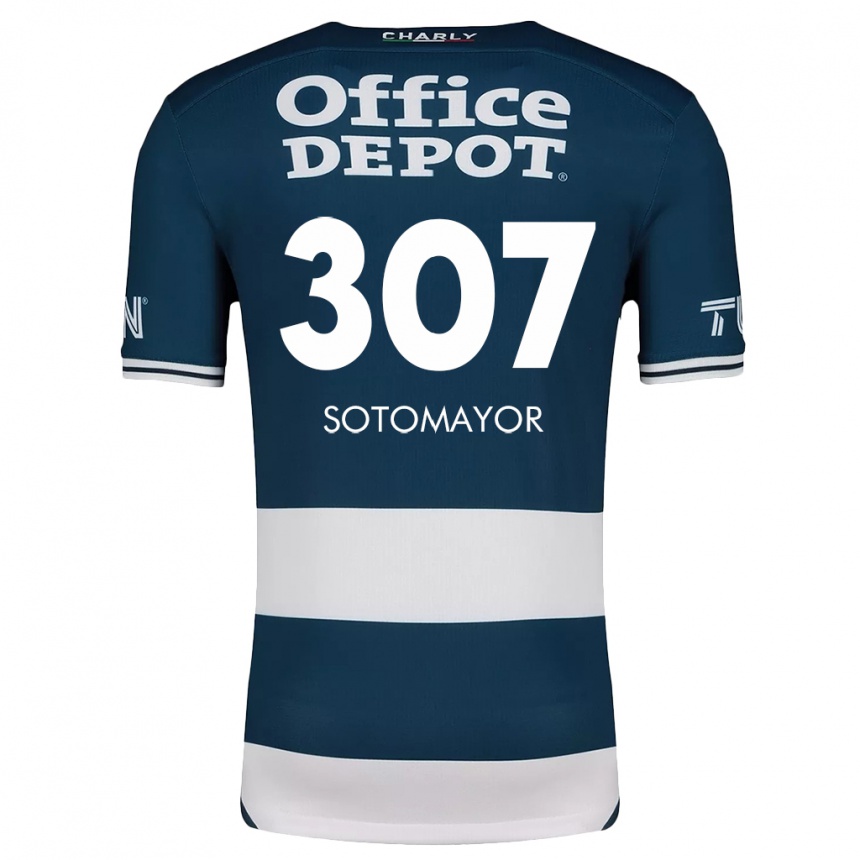 Men Football Jacob Sotomayor #307 Blue White Home Jersey 2024/25 T-Shirt Za