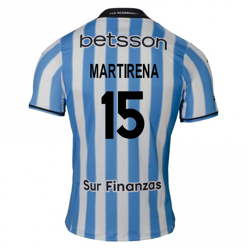 Men Football Gastón Martirena #15 Blue White Black Home Jersey 2024/25 T-Shirt Za