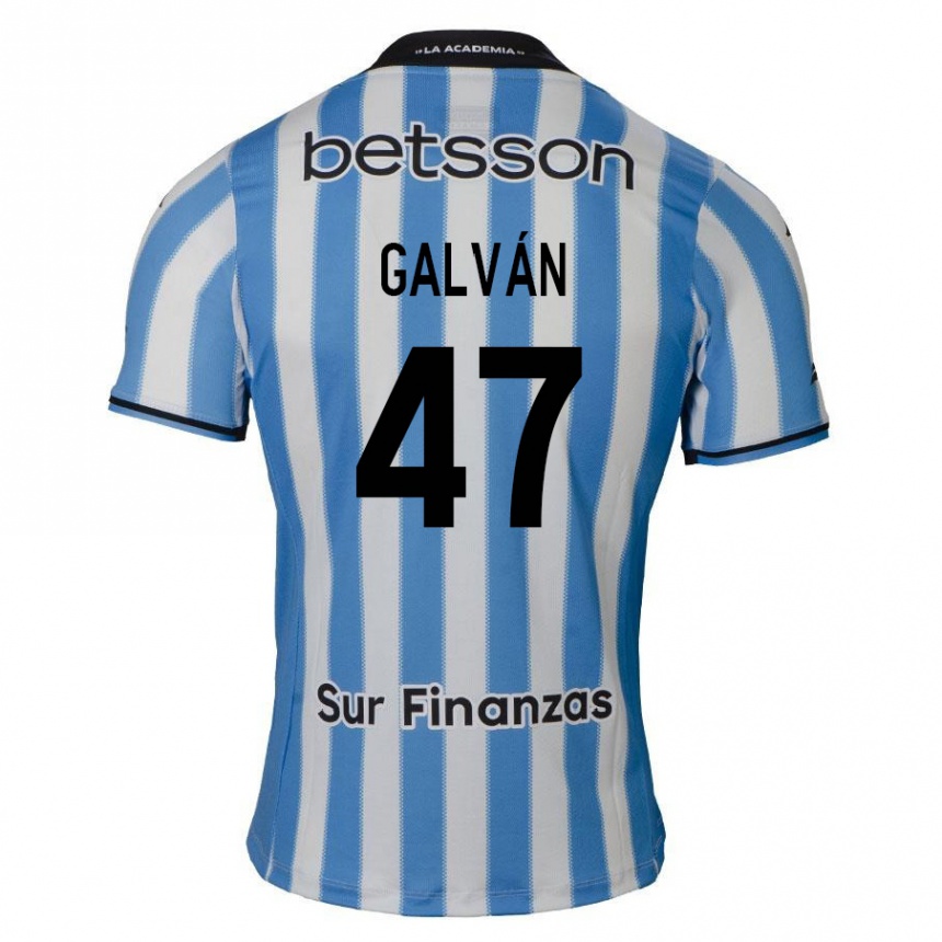 Men Football Ignacio Galván #47 Blue White Black Home Jersey 2024/25 T-Shirt Za