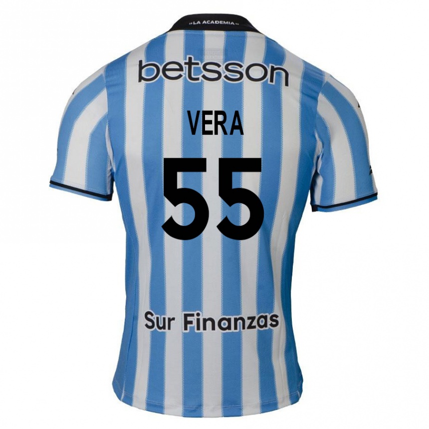 Men Football Santino Vera #55 Blue White Black Home Jersey 2024/25 T-Shirt Za