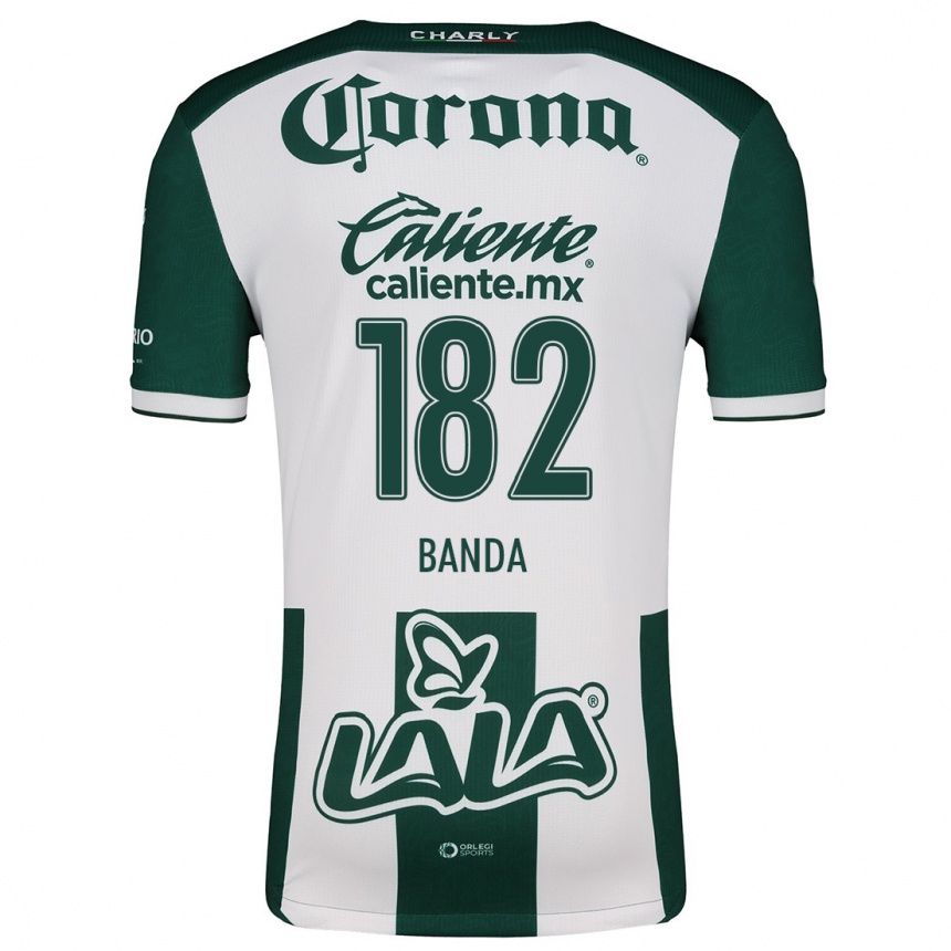 Men Football Iker Banda #182 Green White Home Jersey 2024/25 T-Shirt Za