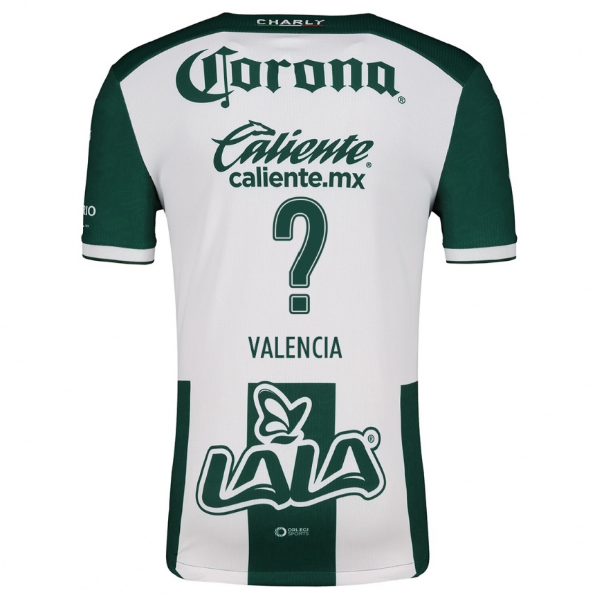 Men Football Álex Valencia #0 Green White Home Jersey 2024/25 T-Shirt Za