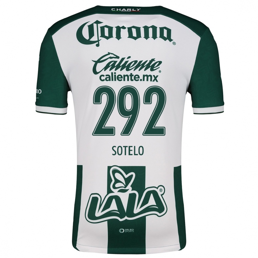 Men Football José Sotelo #292 Green White Home Jersey 2024/25 T-Shirt Za