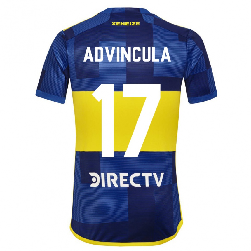 Men Football Luis Advincula #17 Blue Yellow Home Jersey 2024/25 T-Shirt Za