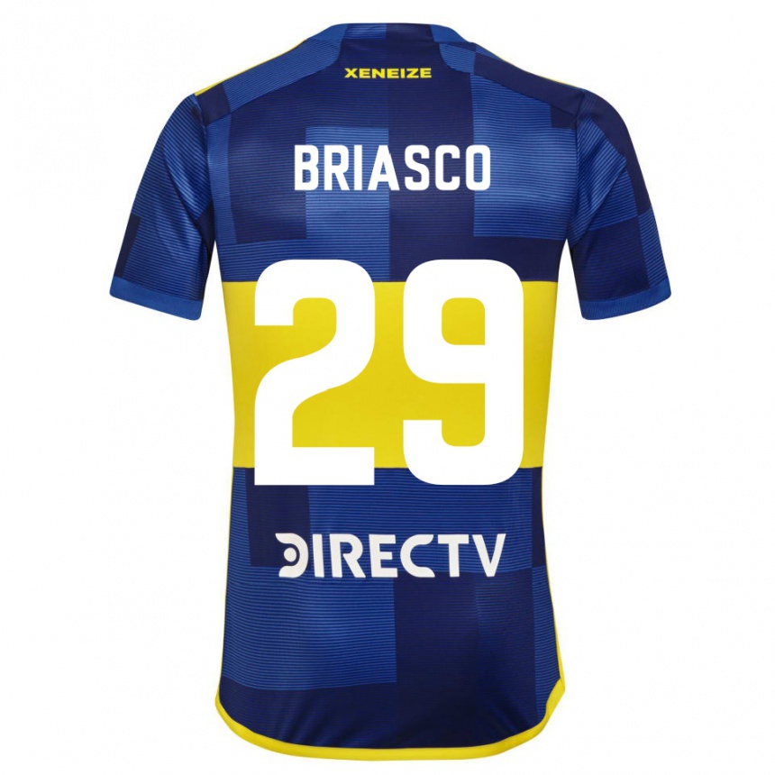 Men Football Norberto Briasco #29 Blue Yellow Home Jersey 2024/25 T-Shirt Za