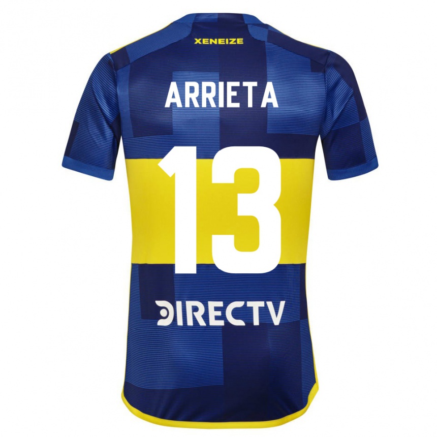 Men Football Thomas Arrieta #13 Blue Yellow Home Jersey 2024/25 T-Shirt Za