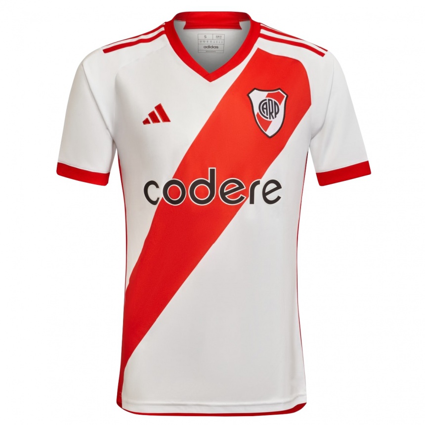 Men Football Giuliana Anabel González Ranzuglia #13 White Red Home Jersey 2024/25 T-Shirt Za