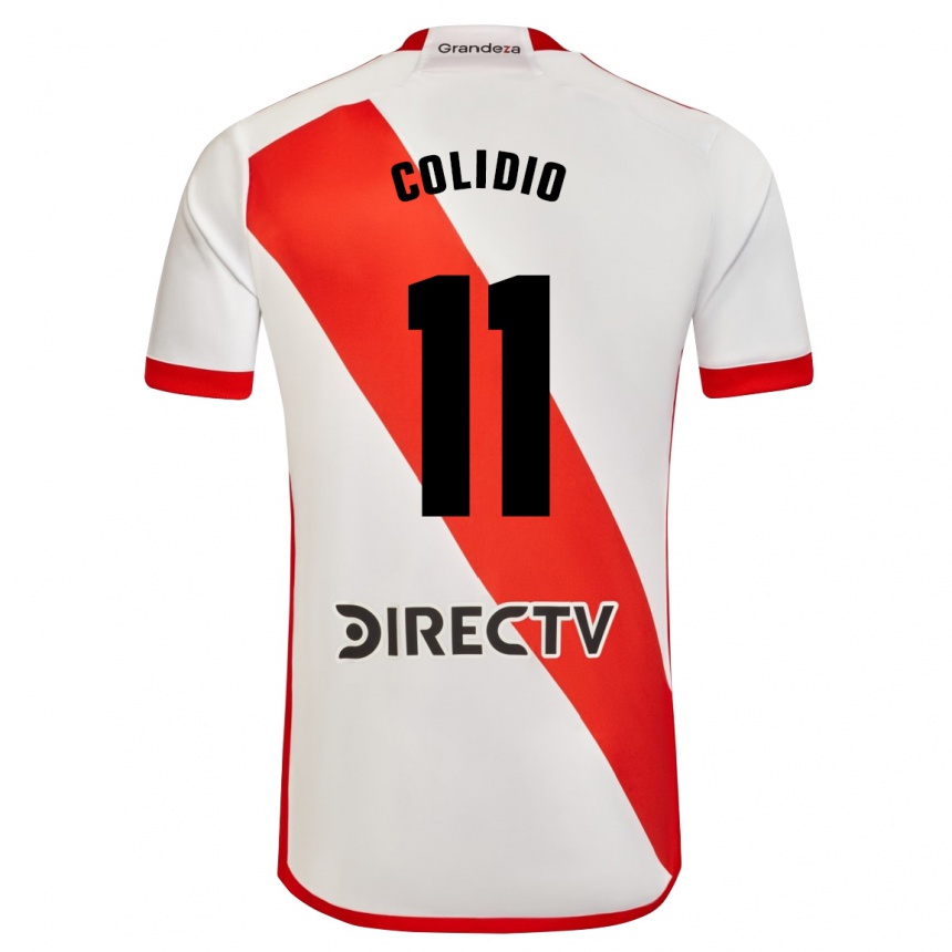 Men Football Facundo Colidio #11 White Red Home Jersey 2024/25 T-Shirt Za