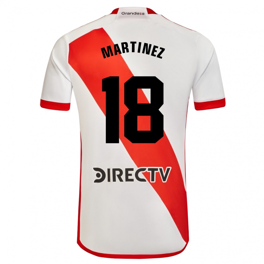 Men Football Pity Martínez #18 White Red Home Jersey 2024/25 T-Shirt Za