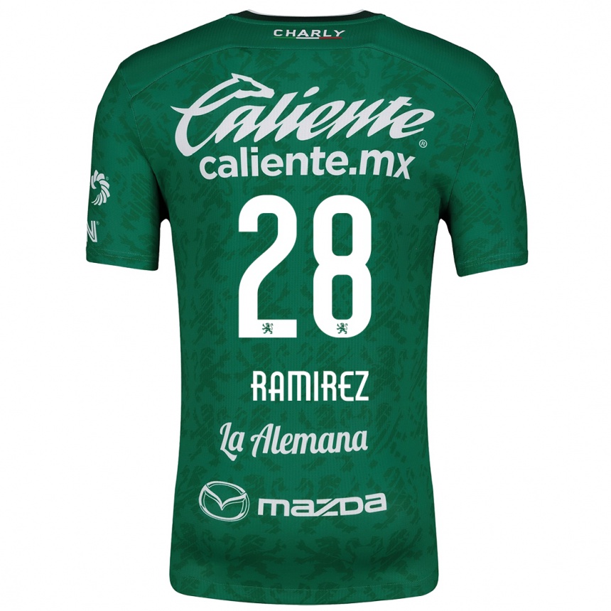 Men Football David Ramírez #28 Green White Home Jersey 2024/25 T-Shirt Za