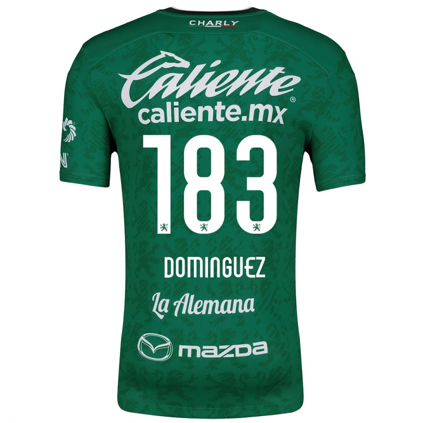 Men Football Jesús Domínguez #183 Green White Home Jersey 2024/25 T-Shirt Za