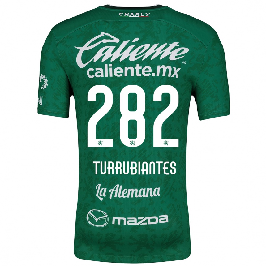 Men Football Abdon Turrubiantes #282 Green White Home Jersey 2024/25 T-Shirt Za