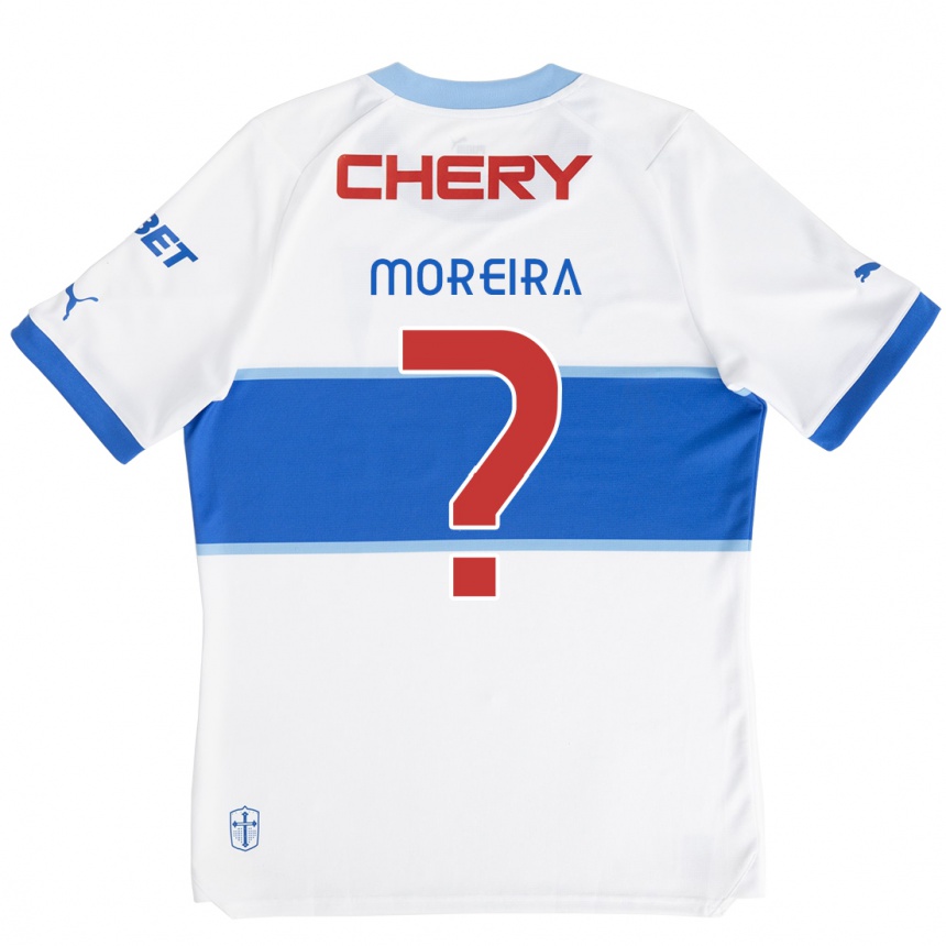 Men Football Vicente Moreira #0 White Blue Home Jersey 2024/25 T-Shirt Za