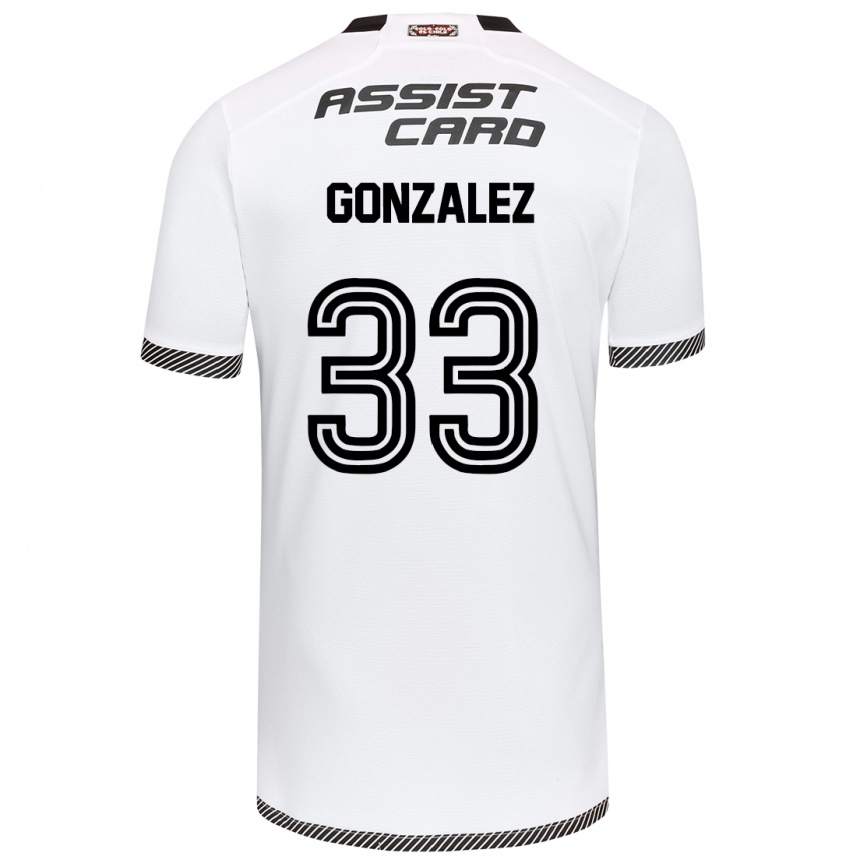 Men Football Ramiro González #33 White Black Home Jersey 2024/25 T-Shirt Za