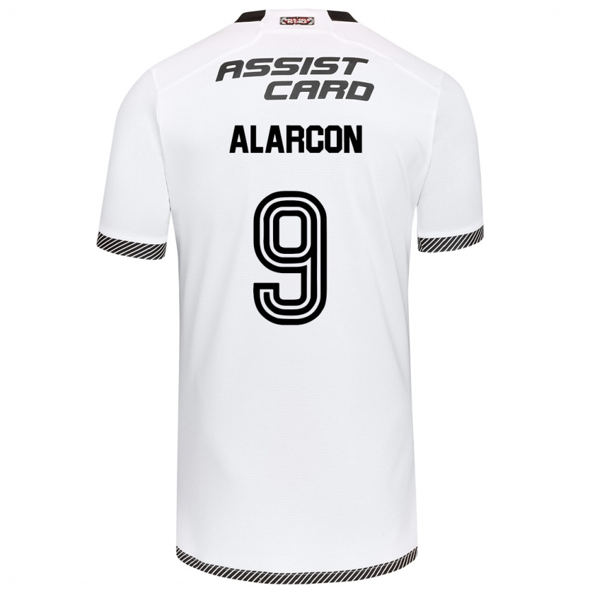 Men Football Cristian Alarcón #9 White Black Home Jersey 2024/25 T-Shirt Za