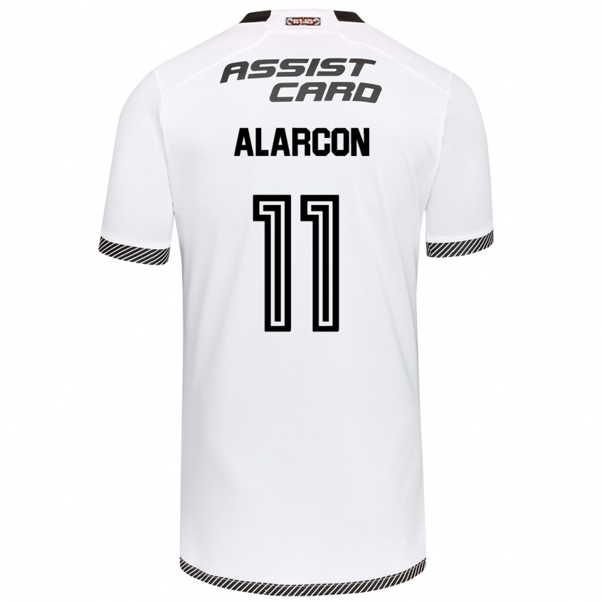 Men Football Antonia Alarcón #11 White Black Home Jersey 2024/25 T-Shirt Za