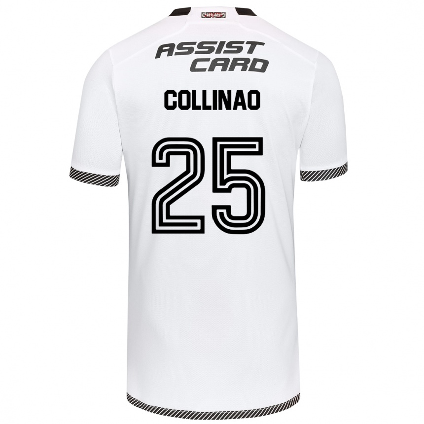 Men Football Margarita Collinao #25 White Black Home Jersey 2024/25 T-Shirt Za