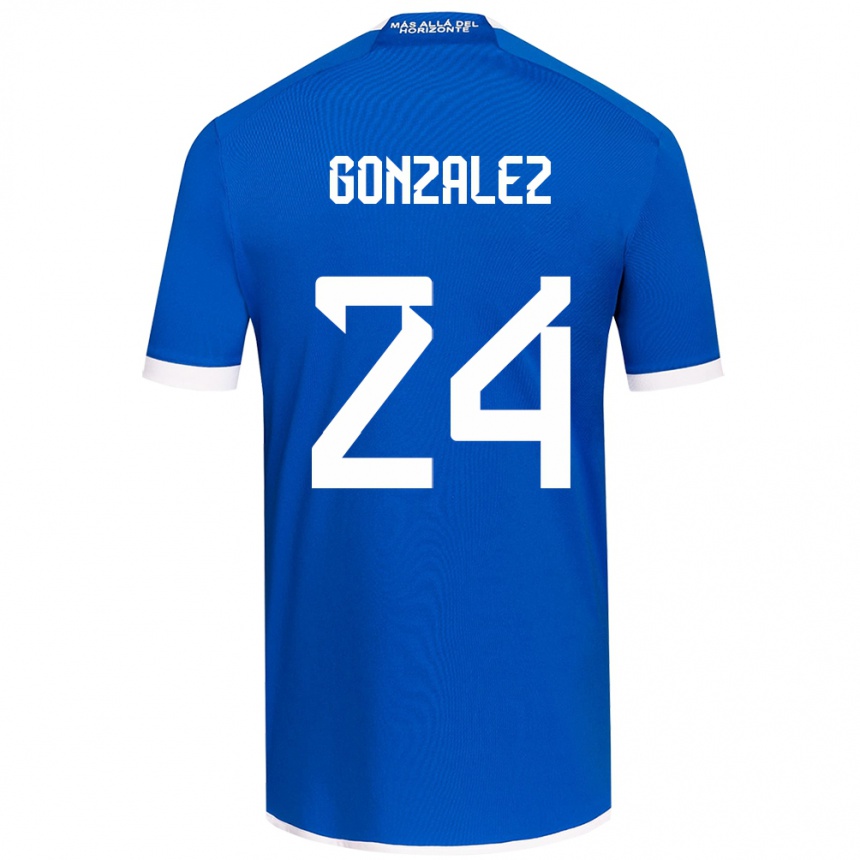 Men Football Emma González #24 Blue White Home Jersey 2024/25 T-Shirt Za