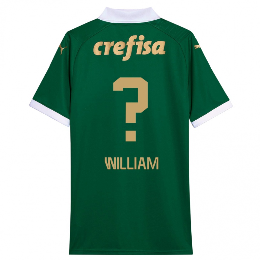 Men Football William #0 Green White Home Jersey 2024/25 T-Shirt Za