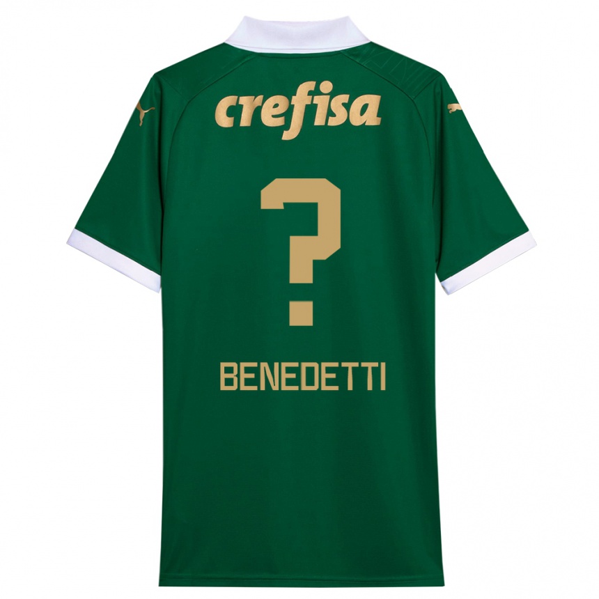 Men Football Luis Benedetti #0 Green White Home Jersey 2024/25 T-Shirt Za