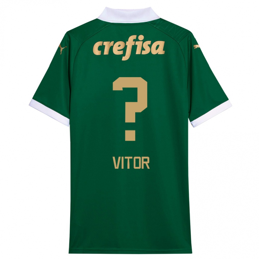 Men Football Marcio Vitor #0 Green White Home Jersey 2024/25 T-Shirt Za