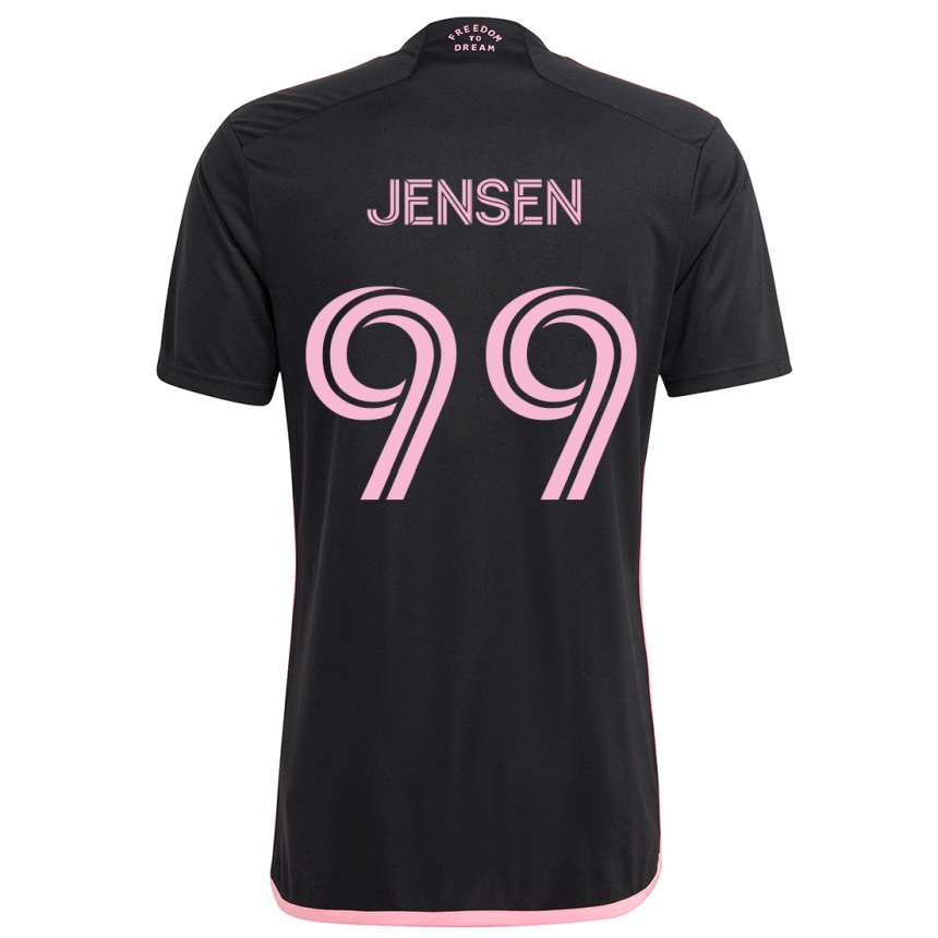 Men Football Cole Jensen #99 Black Away Jersey 2024/25 T-Shirt Za