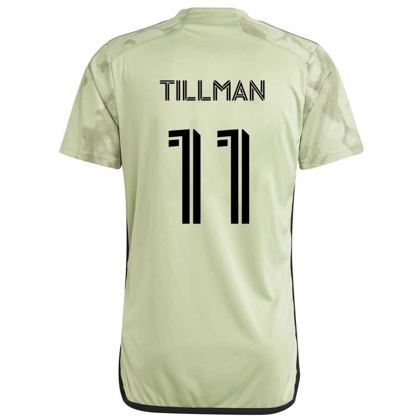 Men Football Timothy Tillman #11 Light Green Away Jersey 2024/25 T-Shirt Za