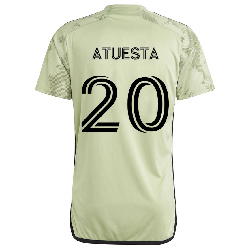 Men Football Eduard Atuesta #20 Light Green Away Jersey 2024/25 T-Shirt Za