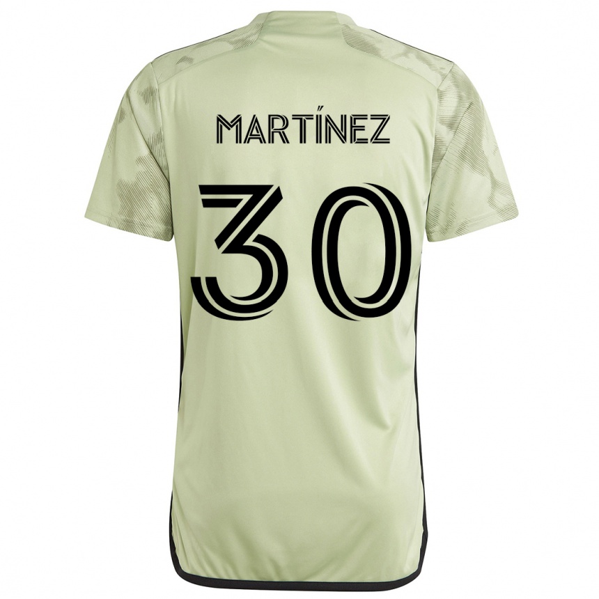 Men Football David Martínez #30 Light Green Away Jersey 2024/25 T-Shirt Za