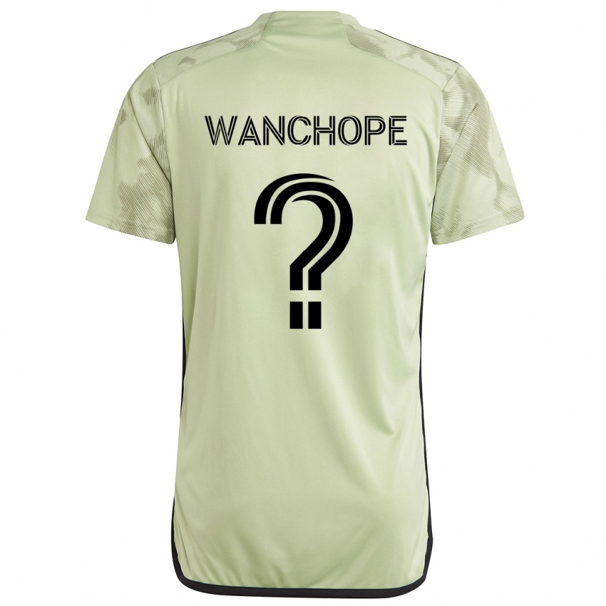 Men Football Matías Wanchope #0 Light Green Away Jersey 2024/25 T-Shirt Za