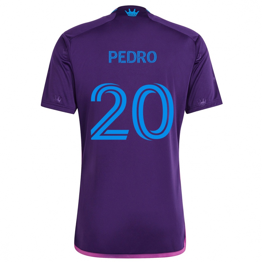 Men Football João Pedro #20 Purple Blue Away Jersey 2024/25 T-Shirt Za